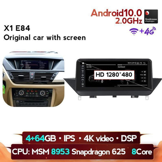 BMW X1 E84 2009-2015 アンドロイドナビ 64G WITH ORIGINAL SCREEN　　-YA-1127