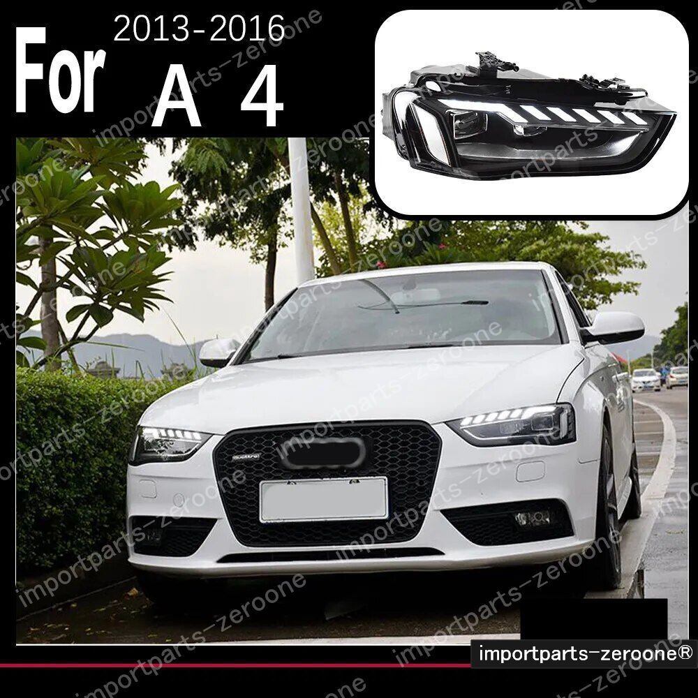 アウディ　A4　B8　アップグレードヘッドライト　2013～2016　右ハンドル用　XENON　-HAD-1067