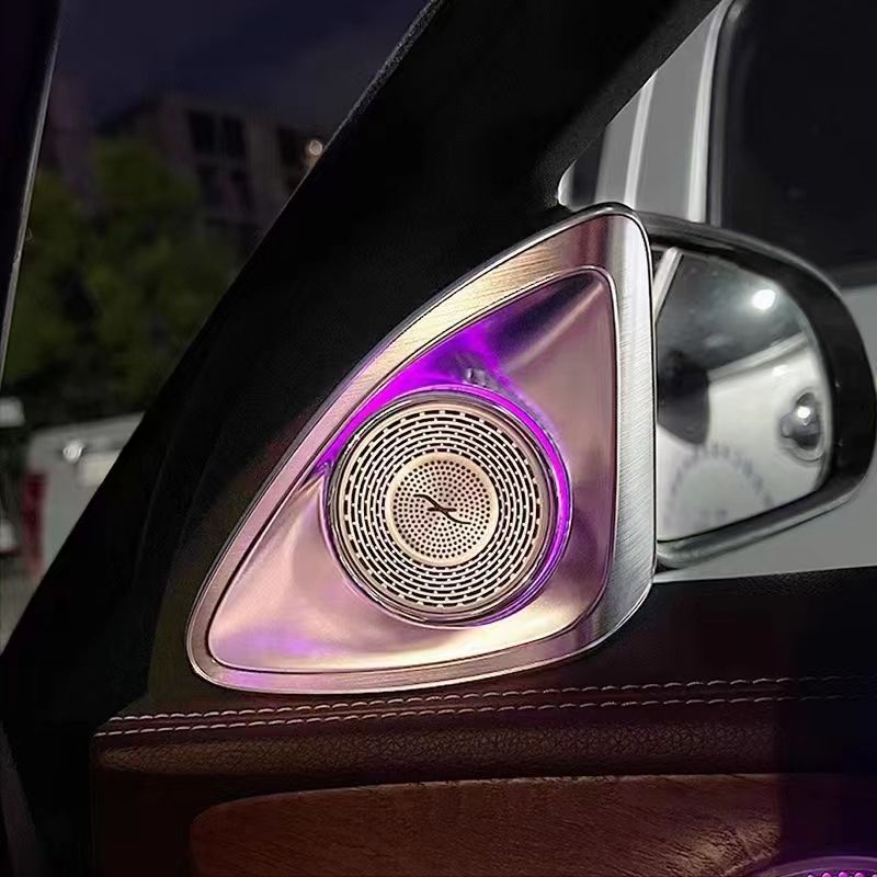 Vendar New High Quality Car Speakers Audio Tweeter Ambient Decorative Light 4D回転トレブルツイーターがメルセデスC/GLCに合っています