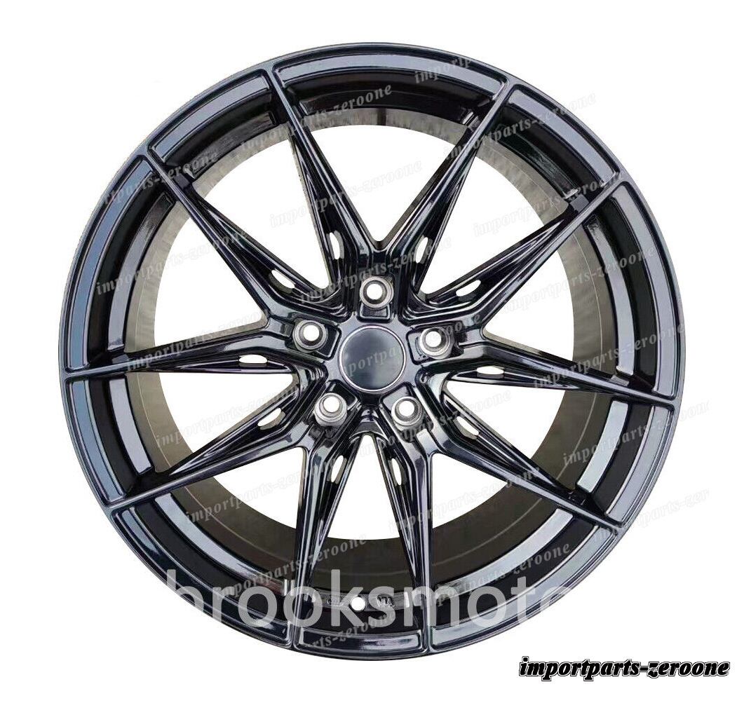 1点限り 21インチ 新品 5 スポークスタイル ブラック スタッガー ホイール テスラモデル S "　-★