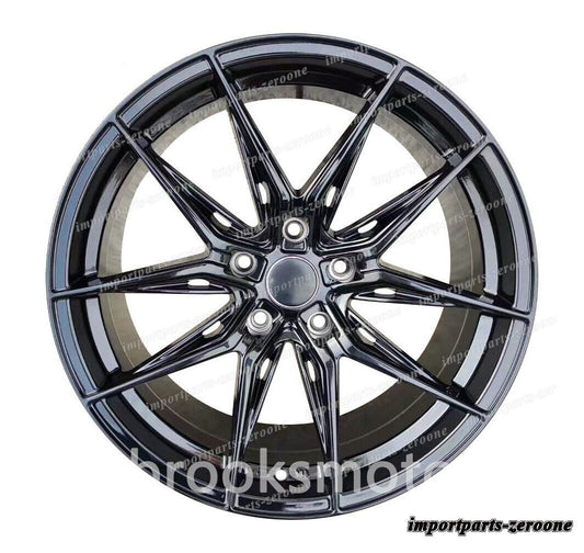 1点限り 21インチ 新品 5 スポークスタイル ブラック スタッガー ホイール テスラモデル S "　-★