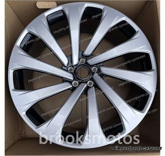 1点限り 22インチ 新しい回転スポークシルバーホイール 2022+ レンジローバー Vogue Sport SVR　-★