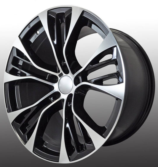 1点限り 20インチ Black Staggered ホイール ( ４本セット ) BMW X5 X5M E53 E70 F15 X6 X6M E71 F16 　-DFO-1117　-　鍛造　★