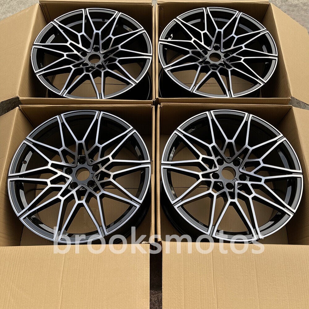 1 점 한정 BMW 3 시리즈 4 시리즈 G20 G21 G22 G23 20 인치 블랙 코팅 스타일 휠 단조 ★ 