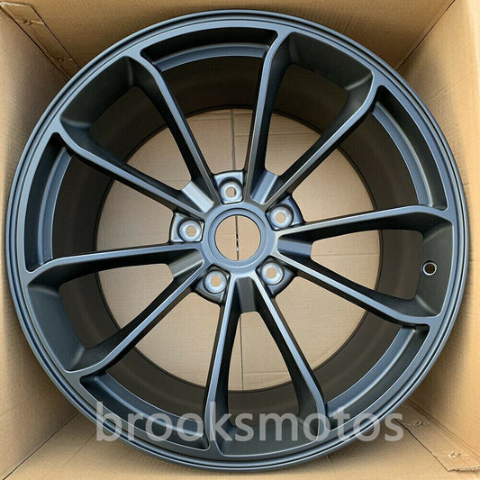 1 점 한정 19 인치 NEW 매트 블랙 STYLE GED 휠 세트 포르쉐 911 GT3 19X8.5 19X11 -BRN-1078 단조 ★ 