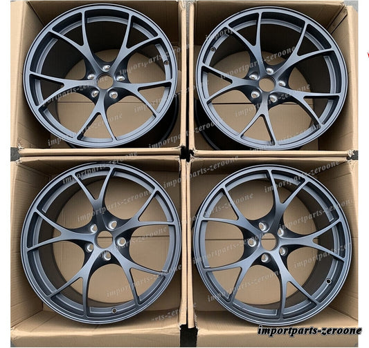 1点限り アルファロメオ ジュリア 18インチ サテンガンメタル 鍛造ホイール 18x7.5 4 個セット　-BRN-12094　鍛造　★