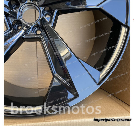 1点限り 21インチ 新品 5 スポークホイール 2016+ アウディ Q7 sq 21x9.5 オフセット 30 　-BRN-12067　鍛造　★