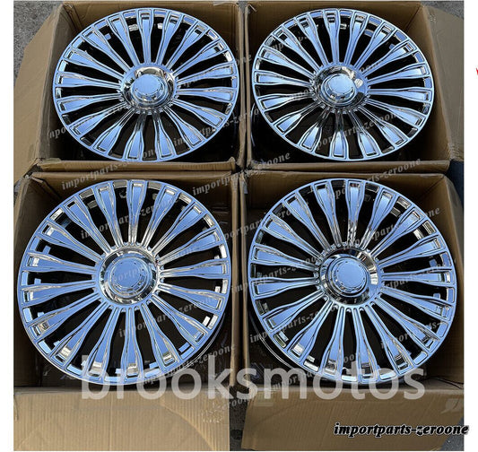 1点限り アウディ A8 A8L 20x8.5 オフセット 32 20インチ 新品クロームスタイルホイール　-BRN-12080　鍛造　★