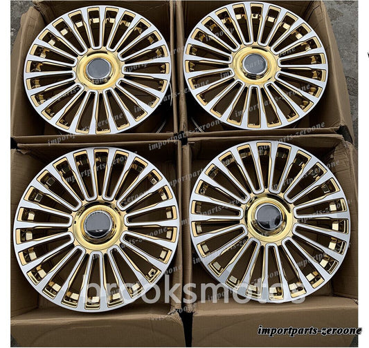 1点限り 2013-2017 キャデラック XTS 20インチクロームゴールド　mスタイルホイール　-BRN-11701　鍛造　★