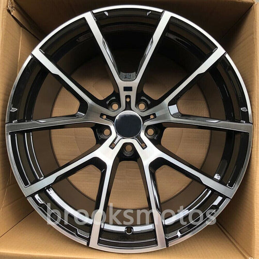 1点限り 20インチ ブラック STYLE ホイールセット 2018+ BMW ５３０i G30 　-BRN-1091-2　鍛造　★
