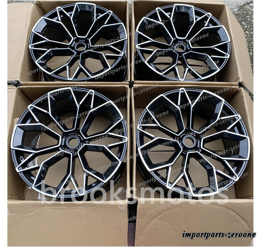 1点限り 22 インチ ニュースタイル ホイール 2013 - 2018 アウディ A8 22x10 オフセット 20 " 　-BRN-11954★　鍛造