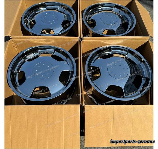 1点限り 20インチ 鍛造 L スタイル クローム ホイール フィット メルセデスベンツ W140 20x9.5 オフセット40　-BRN-12672　鍛造　★