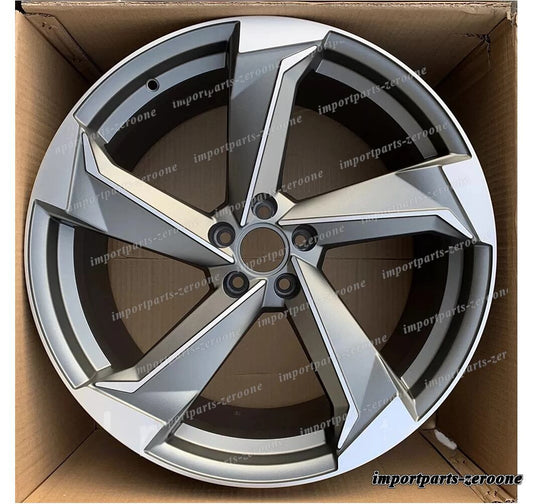 1点限り 20インチ 回転 サテン グレイ ホイール 2010-2016 アウディ RS5 20x10 オフセット27　-BRN-12676　鍛造　★