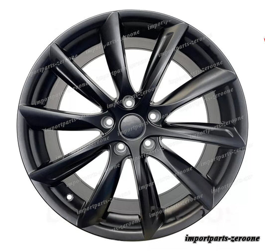 1点限り 19インチ Tスタイルマットブラックスタッガーホイール テスラ モデルx 19x8.5 　-BRN-12557　鍛造　★