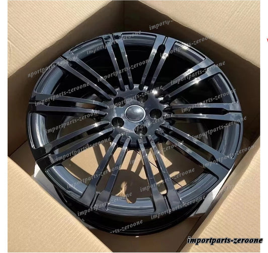 1点限り 22インチ ツイン 10 スポークグロスブラックホイール 2022+ レンジローバー Vogue スポーツ SV 　-BRN-12572　鍛造　★