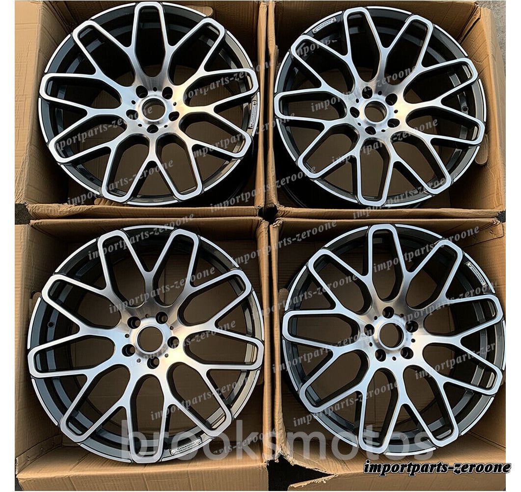 1点限り 22インチ B スタイル ホイール アウディ Q5 sq5 Q7 22x9 4 個セット"　-BRN-12009