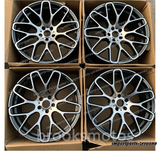 1点限り 22インチ B スタイル ホイール アウディ Q5 sq5 Q7 22x9 4 個セット"　-BRN-12009