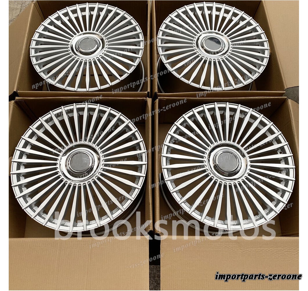 1점 한정 벤틀리 콘티넨탈 GT 21x9.5 21인치 멀티 스포크 실버 스타일 휠 단조-BRN-11767★ 