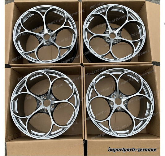 1点限り １９インチ　　アルファロメオ ステルヴィオ ハイパー ブラック FULL GED ホイールセット 　-　BRN-1389-2★