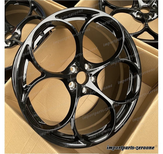 1点限り アルファロメオ 147 156 18インチ 19インチ グロスブラック フルホイール 18x8 19x9　-BRN-11991★