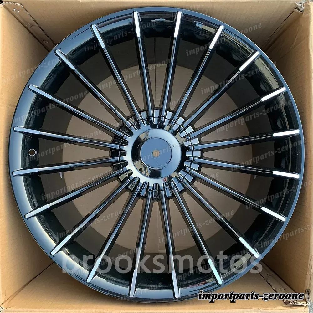 20インチB7 スタイルブラックスクエアホイールテスラモデルs 20x9  LI-1231