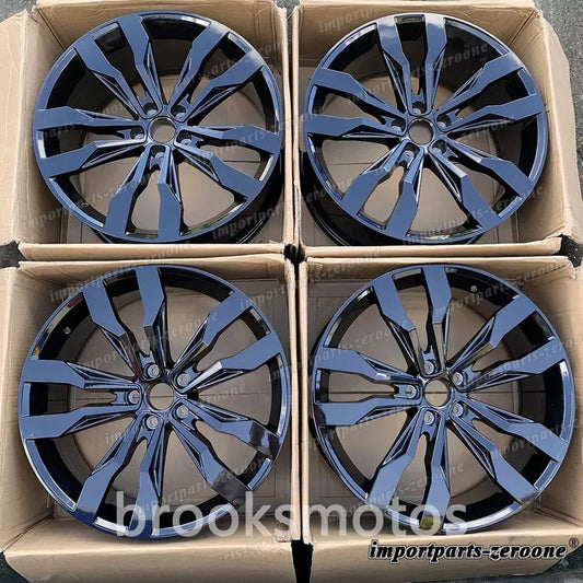 20インチブラックスタイルホイールVW Termont ティグアン L 20x8.5 5x112 オフセット 38  LI-1248