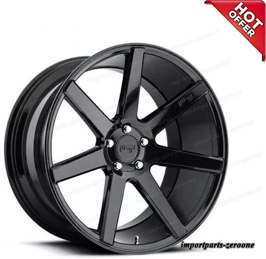 BrNew 20 인치 Staggered Niche Wheels M168 베로나 그로스 블랙 인기 림 순정 휠 4개 세트 -NI-1574 
