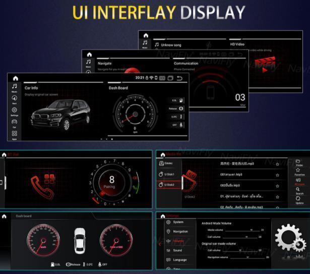 BMW 7シリーズE65 E66 2001-2008 アンドロイドナビ　ビルトイン　CARPLAY CCC 64G CCC　　-YA-1069