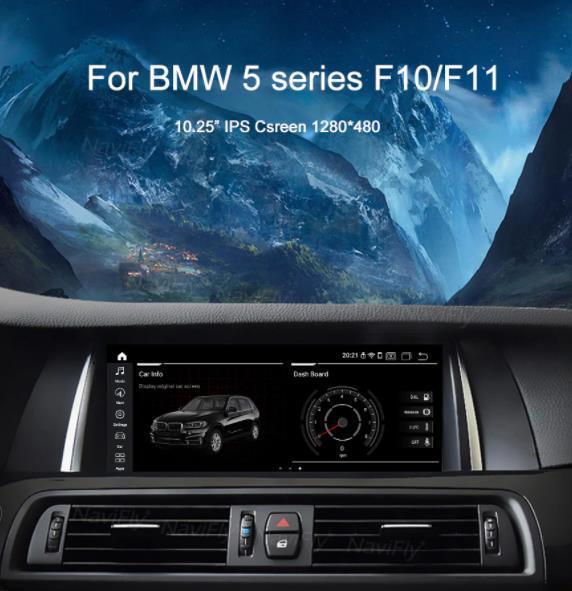 BMW 5シリーズ　F10 F11 2011-2017　アンドロイドナビ　12.3インチ 4-64G CIC　　-YA-1005