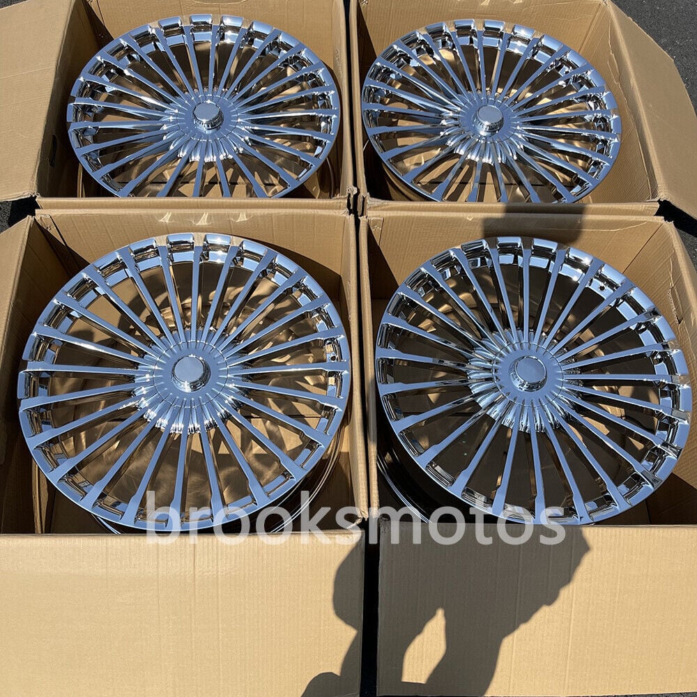 メルセデスベンツGLS 350 450 550 クラス 24X10.5 X 166  24インチ クロームホイール BRN-1971