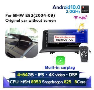 BMW X3 E83 2004-2009 アンドロイドナビ ビルトイン CARPLAY MSM 69G　　-YA-1097