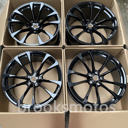 23インチ  ツイン 5 スポーク グロス ブラック スタイル 鍛造 ホイール  ランボルギーニ ウルス BRN-1953