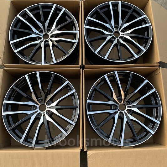 22 인치 NEW 멀티 스포크 스타일 휠 2019+ BMW X5 2020+ X6 5X112 742 BRN-1575