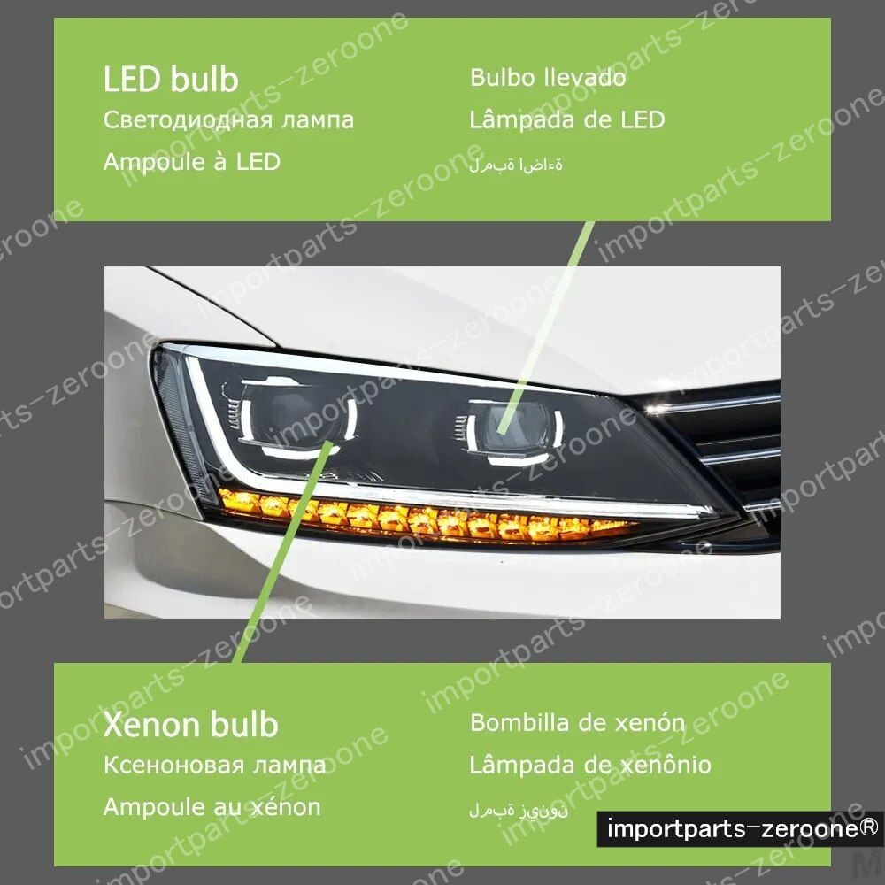 VW　ジェッタ　アップグレードヘッドライト　MK6　2011-2018　B8　HEADLIGHT XENON　　-HAD-1022