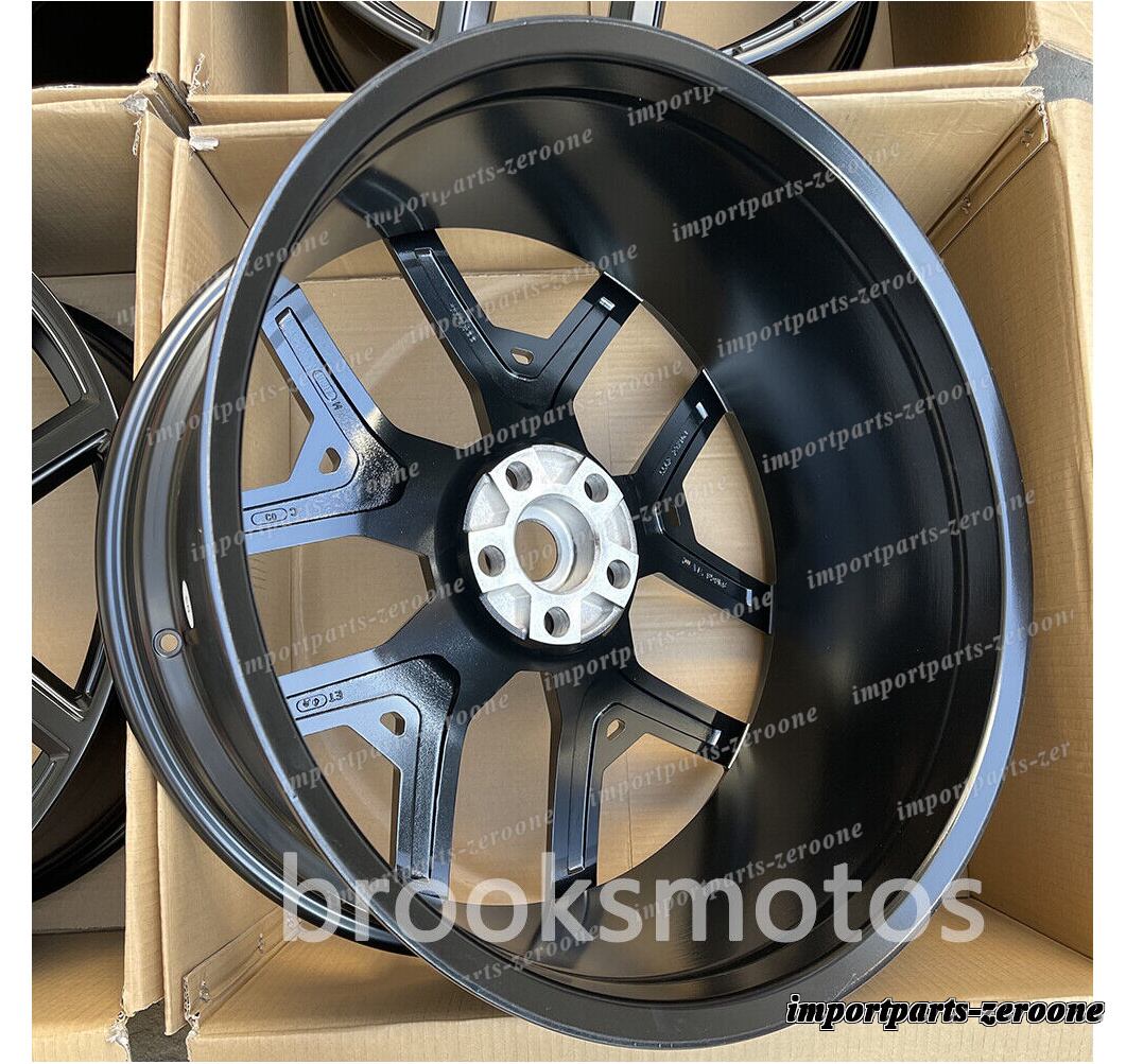 23インチ 新品 サテンブラック 5 スポークホイール レンジローバーボーグ 23X10 　-