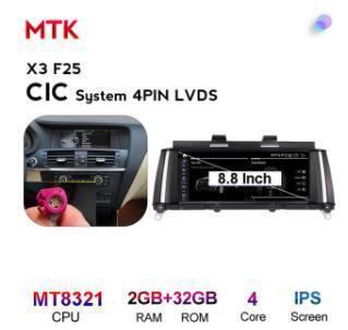 BMW X3 F25 2011-2017 アンドロイドナビ MTK CIC 32G　　-YA-1090