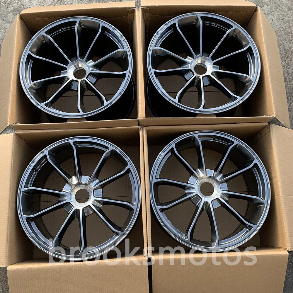 20 인치 하이퍼 블랙 단조 휠 포르쉐 911 TS20X9 20X11.5 센터 잠금 BRN-1806