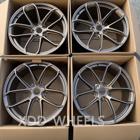 포르쉐 991 911 카레라 4 4S TARGA 4 와이드 바디 21 인치 트윈 5 스포크 휠 BRN-1773