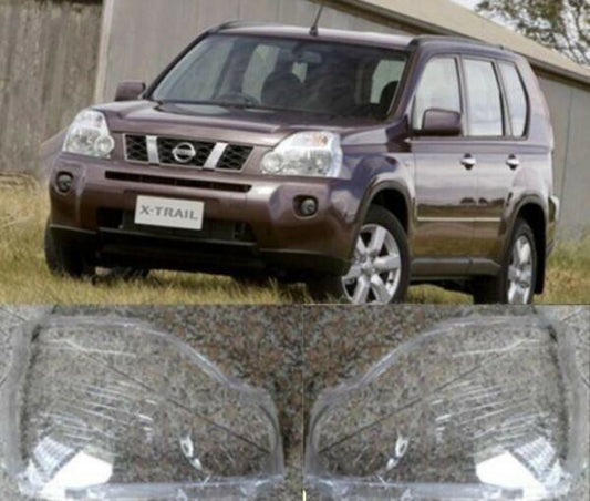 ☆日産NISSAN X-TRAILエクストレイル 2007 - 2011　ヘッドライトレンズ　左右１セット☆送料無料1368