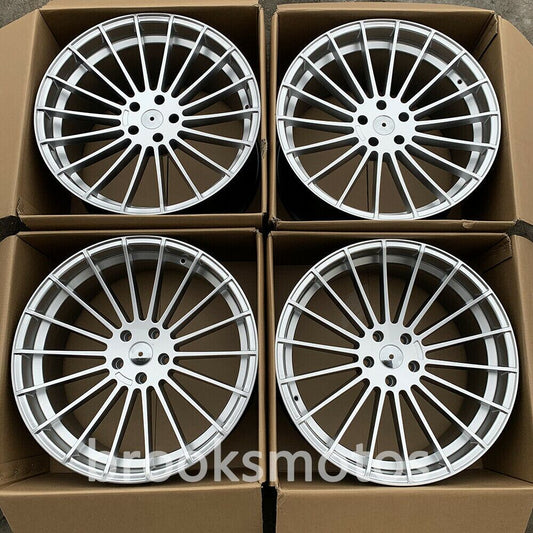 24インチ  HM スタイル シルバー 鍛造 ホイール   2016+ BMW G11 G12 7 シリーズ 24X9 24X10 BRN-1877