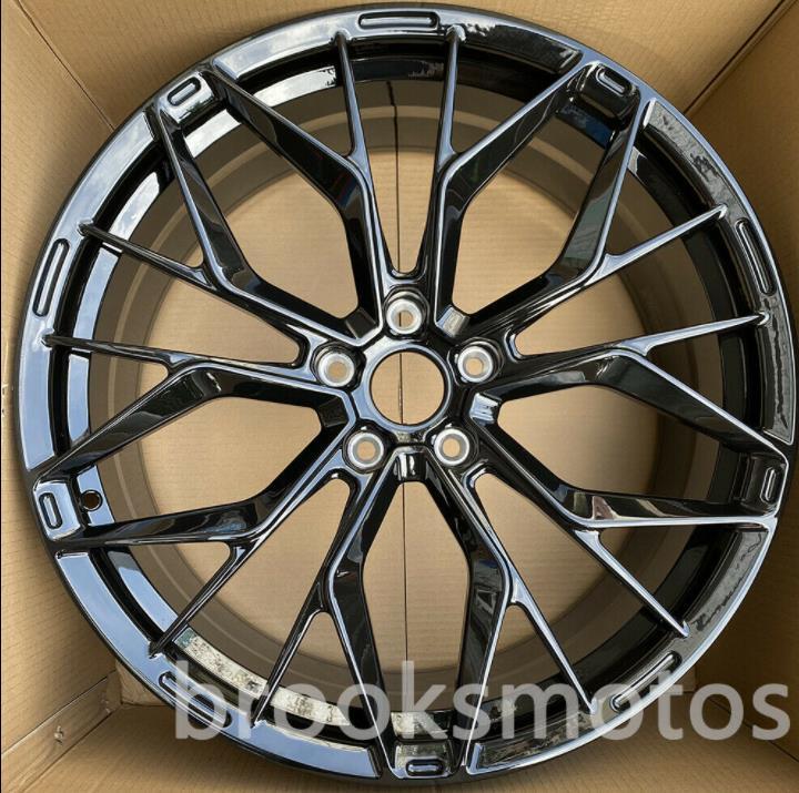 21インチ　NEW STYLE ブラック　STAGGERED ホイール　４本セット テスラ　モデルS 21X8.5 21X 9