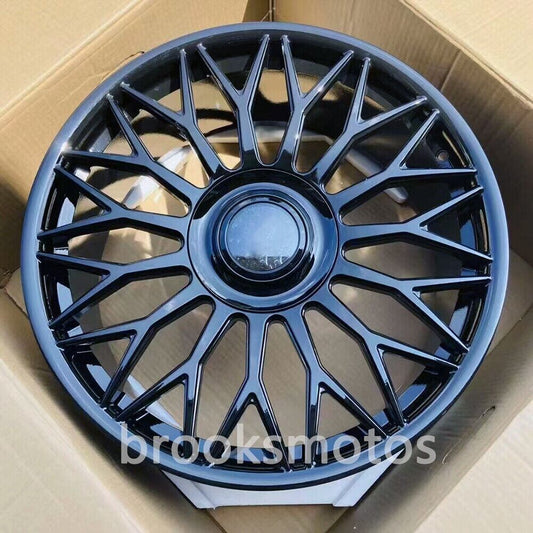 22インチ  NEW グロス ブラック 鍛造 ホイール  ロールスロイス ゴーストレイト ダウン BRN-1881