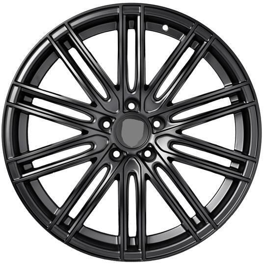 21インチ STAGGERED BLACK ホイール ( ４本セット ) ポルシェ パナメーラ カイエン 　-DFO-1310