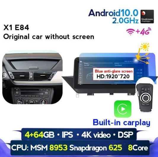 BMW X1 E84 2009-2015 アンドロイドナビ ビルトイン CARPLAY 64G WITHOUT SCREEN MSM　　-YA-1130