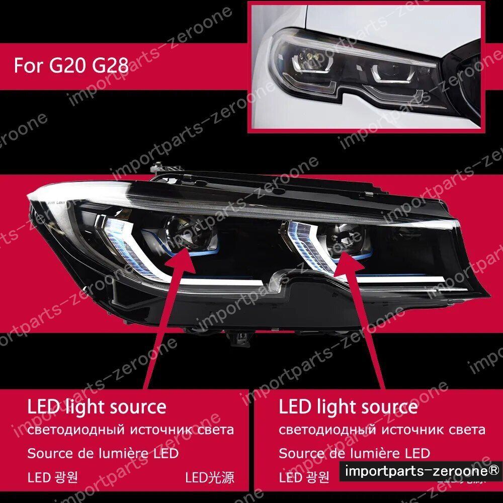 BMW　３シリーズ　G20　G28　アップグレードヘッドライト　2019～2022　M3　HEADLIGHT FULL 　　-HAD-1076