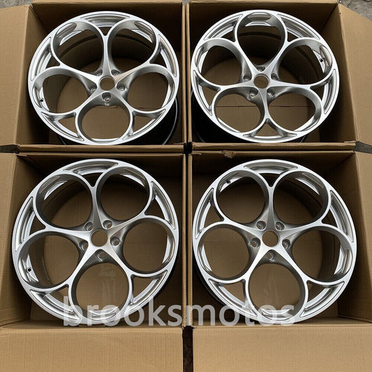 アルファロメオ STELVIO QV 21インチ ハイパー シルバー フルフォージド ホイール  21X9 21X10  BRN-1634